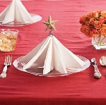 How to beautifully fold the wipes How to lay down napkins on a table