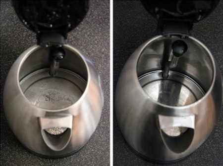 How to remove scale in the kettle