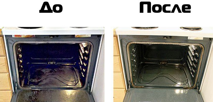 How to wash the oven inside