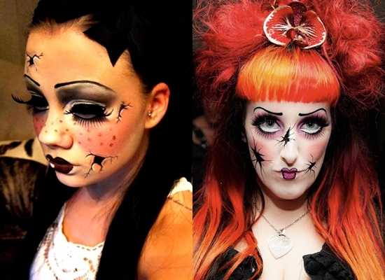How to paint a face on Halloween at home, photo