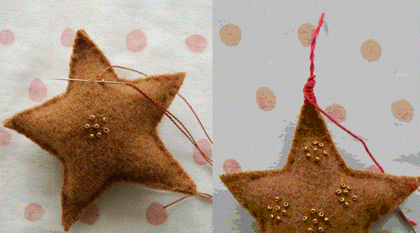 How to make a New Year star New Year's Star with your own hands