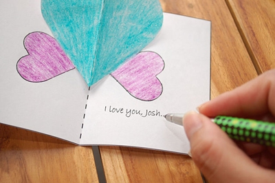 How to make a greeting card to Valentine's Day with your own hands, step by step instruction with a photo