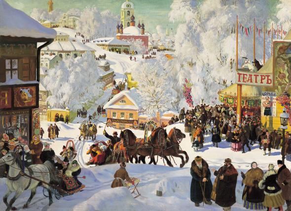 How to draw Shrovetide? Draw a spring holiday with the children