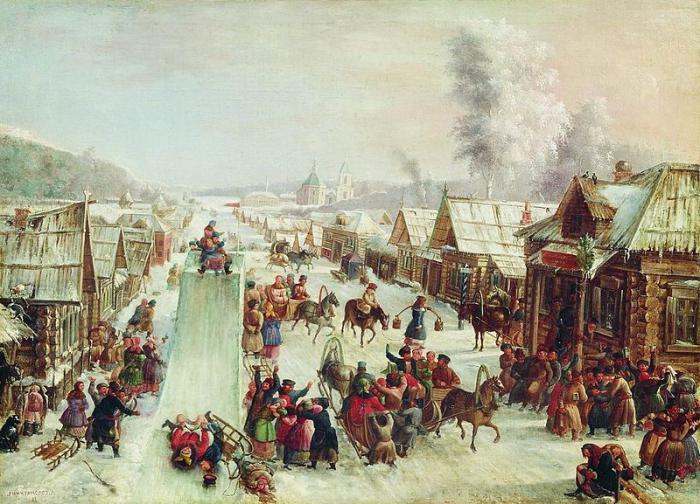 How to draw Shrovetide? Draw a spring holiday with the children