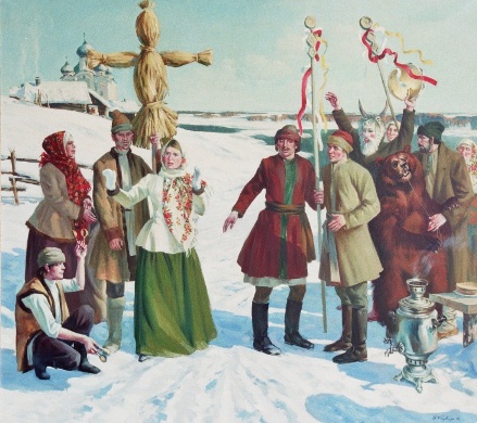 How to draw Shrovetide? Draw a spring holiday with the children