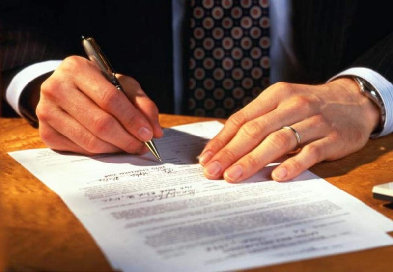 filling in an application