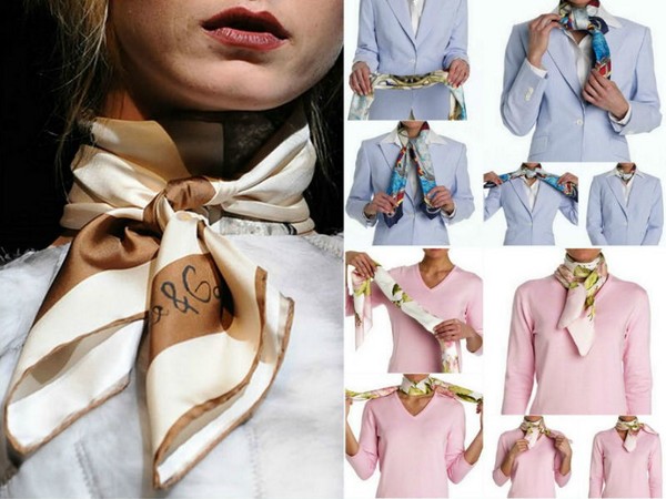 How to tie handkerchiefs around your neck