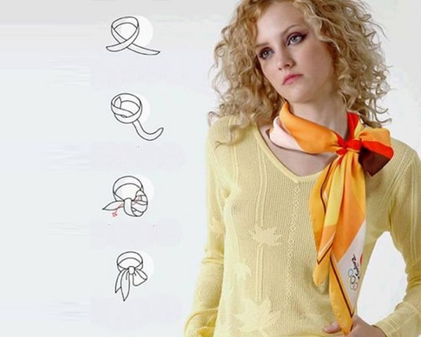 How to tie handkerchiefs around your neck How to tie handkerchiefs around your neck