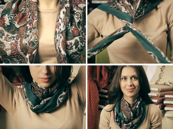 How to tie handkerchiefs around your neck