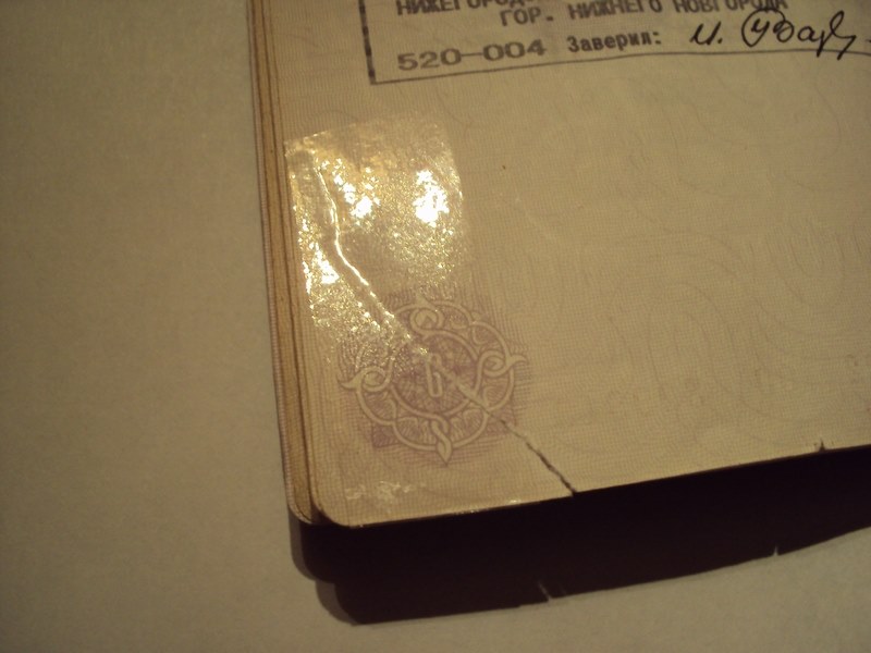 passport torn