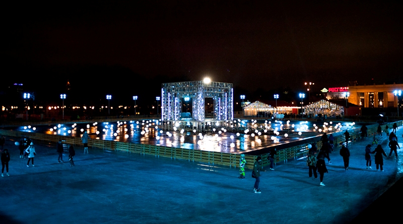 skating at night