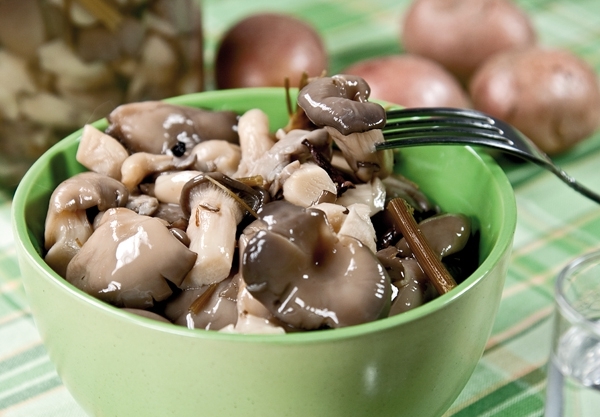 Canned mushrooms for the winter