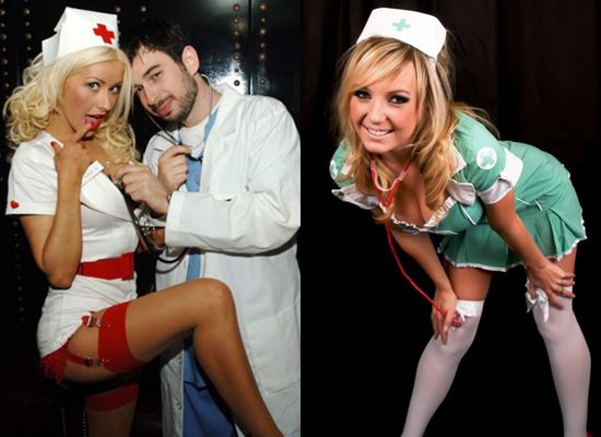 Nurse costume on Halloween with your own hands: photo how to draw