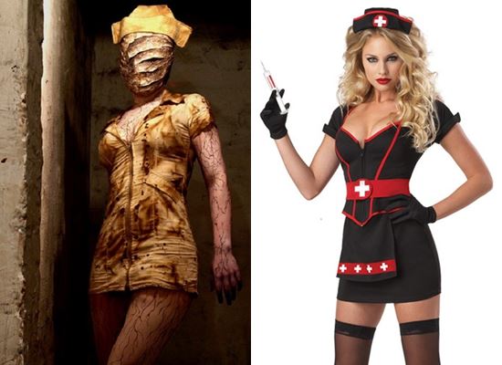 Nurse costume on Halloween with your own hands: photo how to draw
