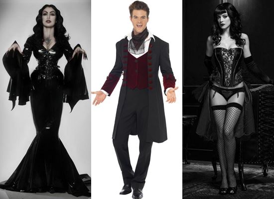 Vampire Costume for Halloween: photo how to make your own hands