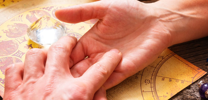 The marriage line on the hand
