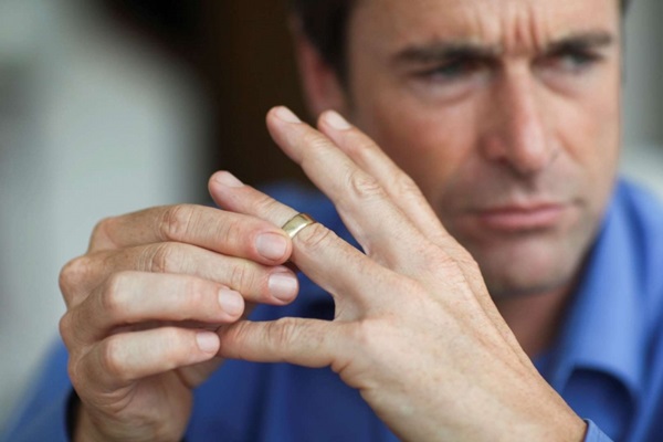 The marriage line on the hand