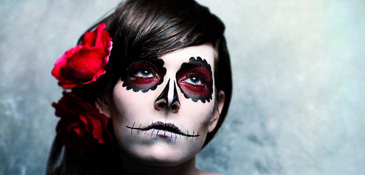 Scary makeup for Halloween with your own hands for girls and girls