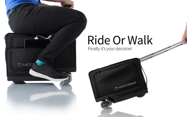 Modobag for vivid travel: the first motorized suitcase