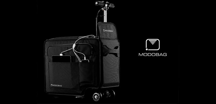 Modobag for vivid travel: the first motorized suitcase