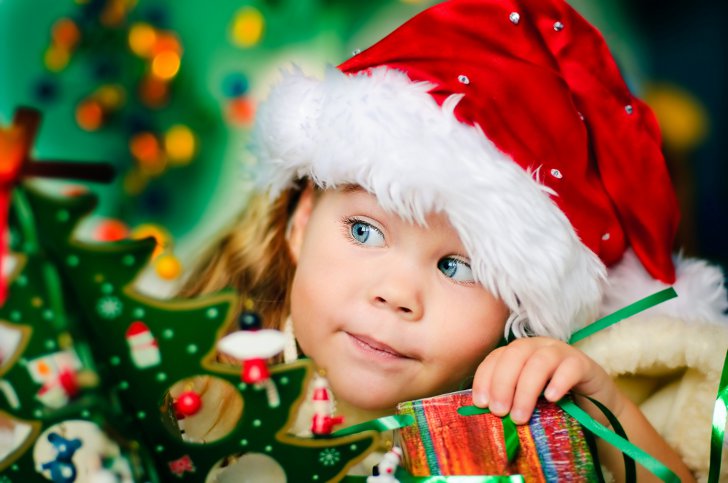 girl and gift