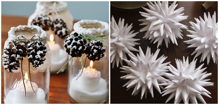 New Year's decorations with their own hands for the house - from paper and materials, master classes with photos and videos