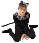 New Year's costume of a cat New Year's costume of a cat