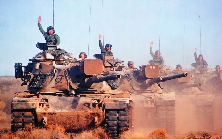 military on tanks