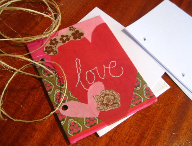 Valentine's Day gifts. Handmade notepad