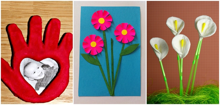 Crafts on March 8, Mom own hands