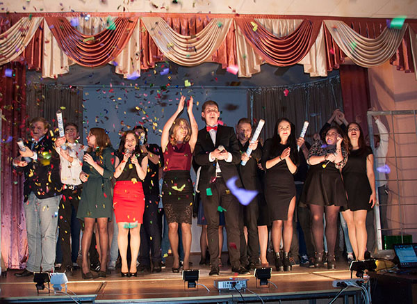Dedication to students: scripts, competitions, song-alterations