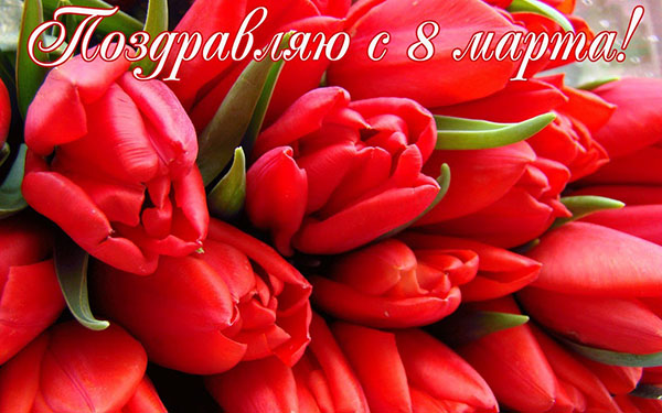 Congratulations on March 8