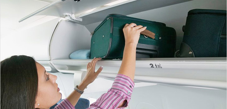 The rules for carrying baggage in a plane
