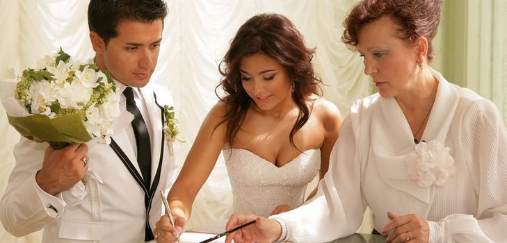 Registration of marriage in the registry office