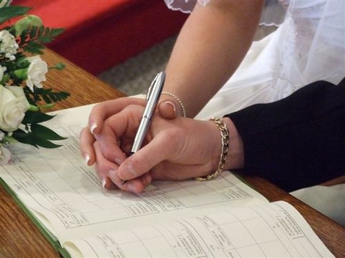 Registration of marriage in the registry office