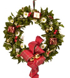 Christmas wreath with own hands Christmas wreath with own hands