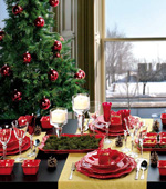 Decoration of the New Year's table Decoration of the New Year's table