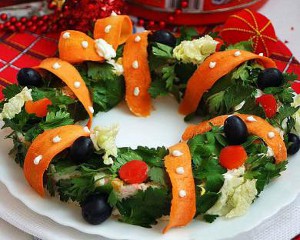 Decoration of festive dishes: preparing for the New Year