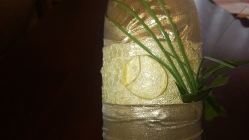 Decorating wedding champagne with your own hands
