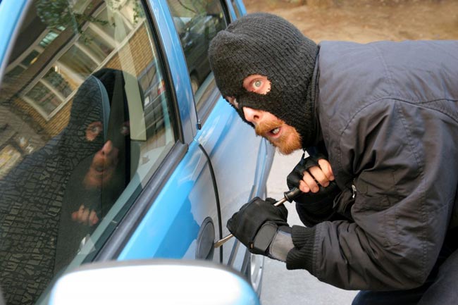 Protection of the car against theft