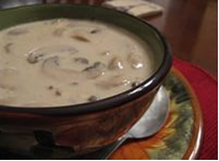 soup with champignons 