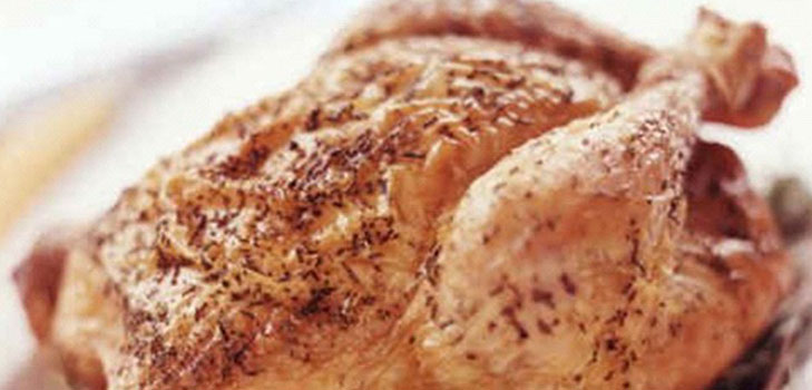 Appetizing chicken in the oven