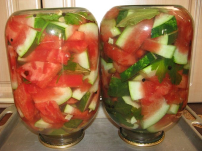 How to salt watermelons for the winter in banks How to salt watermelons for the winter in banks