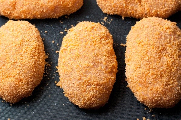 cutlets in a frying pan