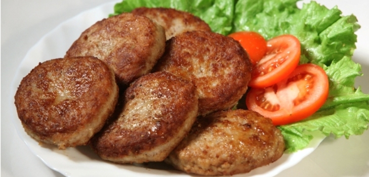 cutlets on a plate