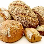 Homemade bread in the oven
