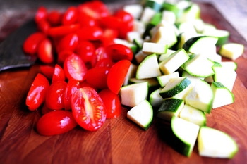 recipe for an interesting salad with zucchini