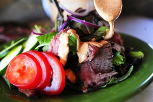 Photo of the recipe for original meat salad with pepper