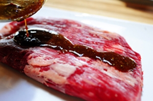 Photo of the recipe for original meat salad with pepper
