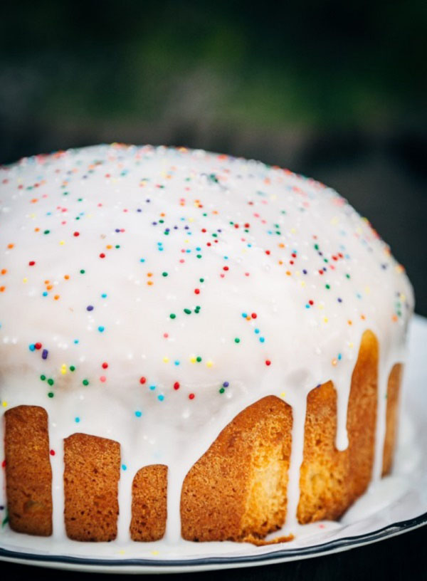 Glaze for cake with a photo